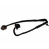 Pútka - parakord čierne 33cm